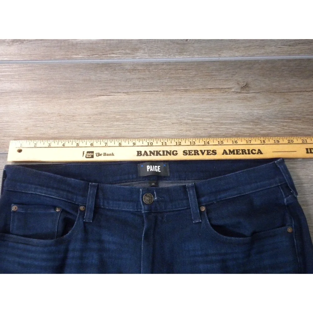 Paige Jeans Mens 36x34 Blue Jaydon Wash Denim Normandie Transcend Vtg Straight